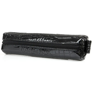 5401-61 Bodensee Pencil Pouch with Zip Croco Black
